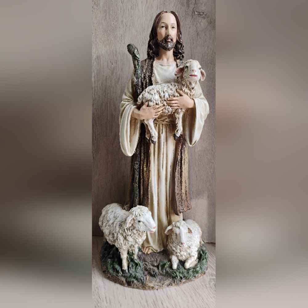 Joseph Studio "The Good Shepherd" Figurine Resin 12" Jesus Home Decor
